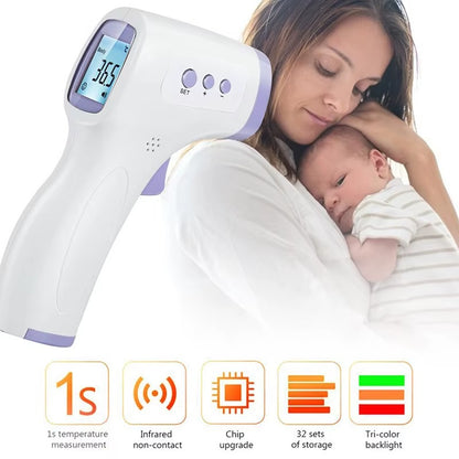 Digital Infrared Forehead Thermometer Electronic Body Non Contact Medical Fever Measure Tool Outdoor Home for Baby Adults